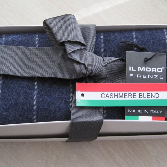 COPY - IL MORO FIRENZE Cashmere Blend Plaid Scarf Made in Italy - Picture 1 of 3